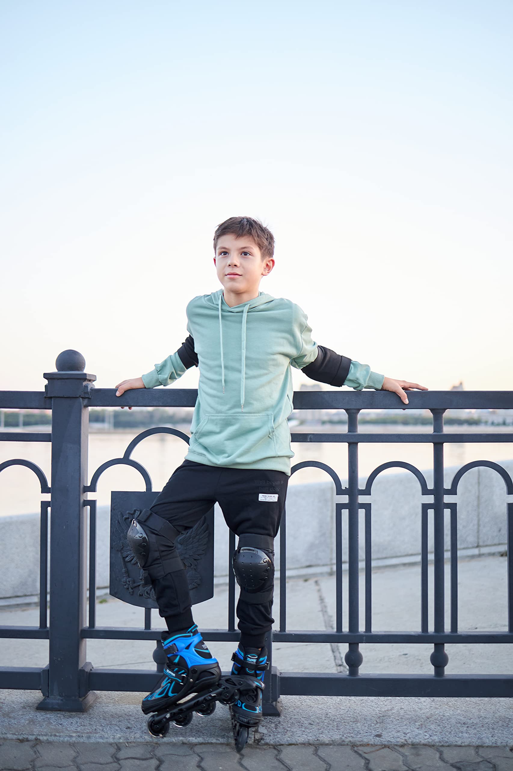 2PM SPORTS Vinal Inline Skates for Men with Light up Wheels Beginner Skates Fun Illuminating Outdoor Roller Skates for Kids and