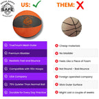 Safe Sport Gear The House Basketball - HouseHoops Soft Basketball - Realistic Texture and Bounce - Will Not Scuff or Scratch Flo