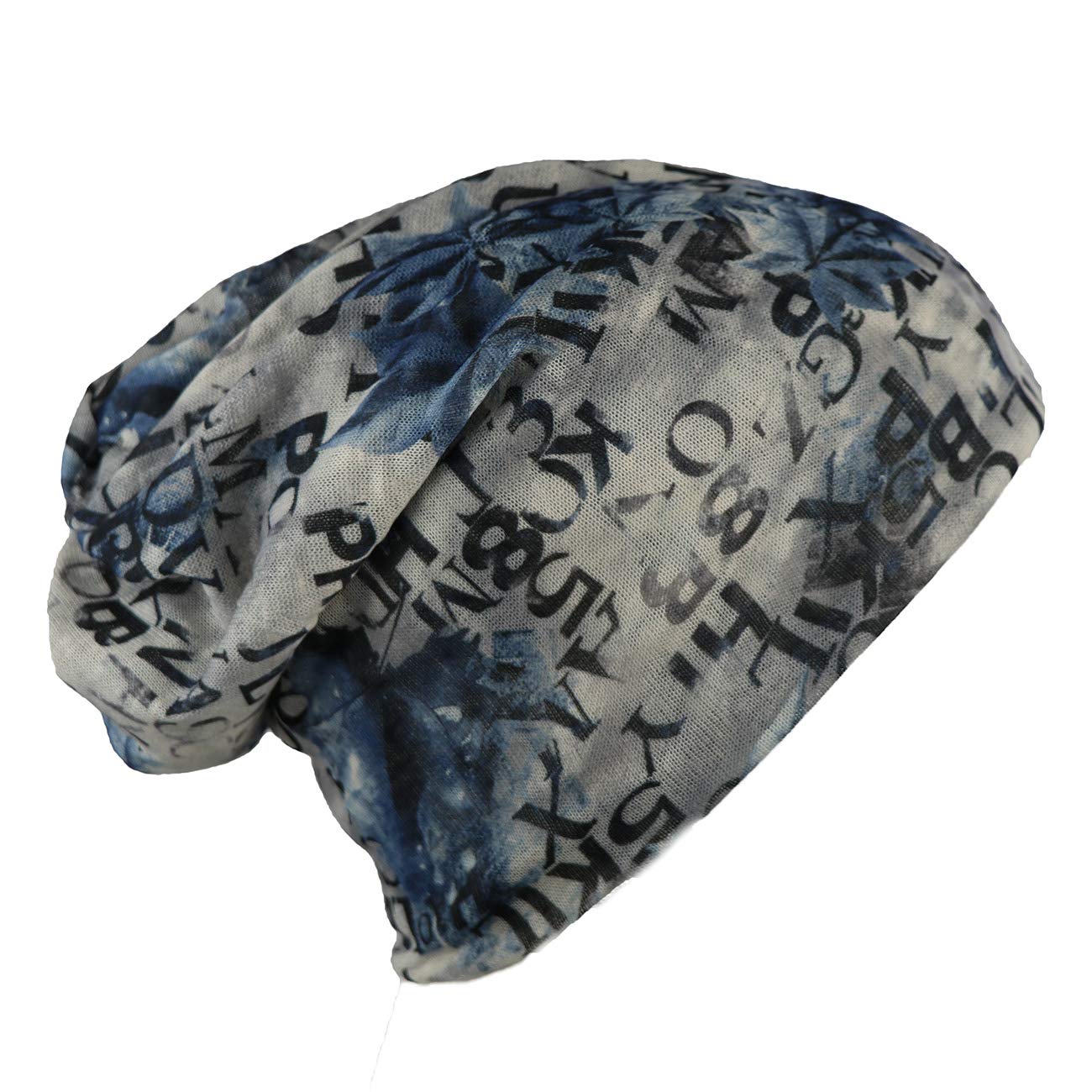 Isweven MenS WomenS Unisex Cotton Blended Slouchy Summer Skull Beanie Cap  Multicolor (7049A, Free Size)
