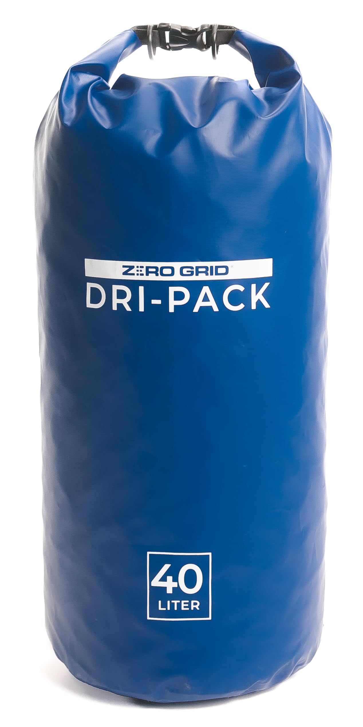 Zero Grid Dry Bag Perfect for Hiking, Camping, Canoeing Multi Sizes Waterproof Keep Goods Dry (40 Liter)