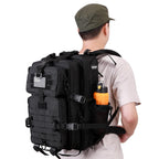 Hannibal Tactical 45L Molle Assault Backpack, Tactical Backpack Military Army Camping Rucksack With Bottle Holder, 3-Day Pack Tr