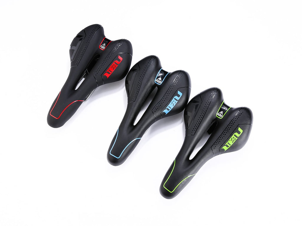 Zhiqiu Comfortable Bike Saddle Mountain Bicycle Seat Profession Road Mtb Bike Seat Outdoor Or Indoor Cycling Cushion Pad (Black/