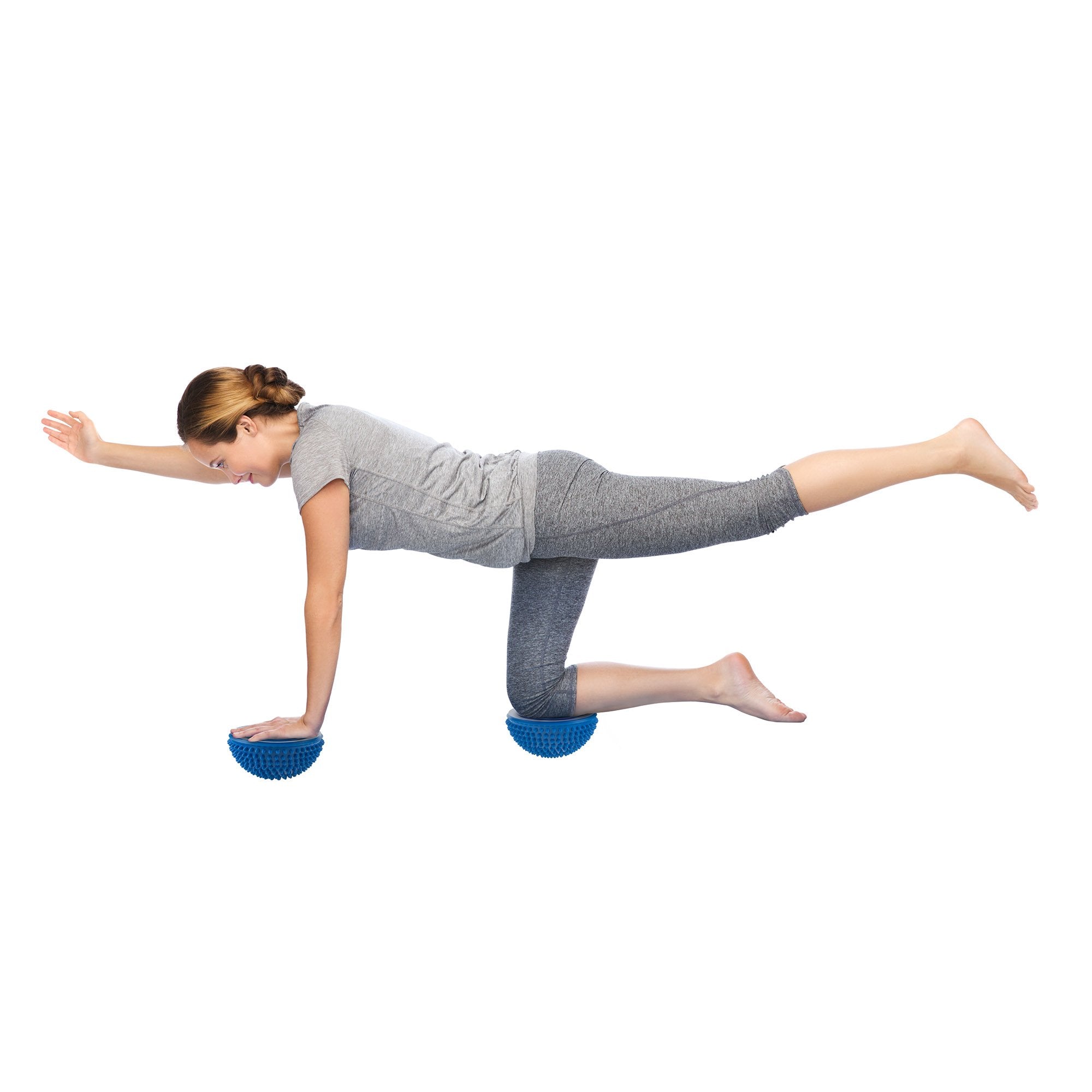 Hey! Play! Balance Pods- Hedgehog Style Balancing And Stability Half Dome Stepping Stones For Exercise- Set Of 6 For Kids And Ad