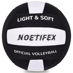 Noetifex Soft Volleyball-Super Soft Fabric Light Volleyball for Indoor Practice Safe and Quiet Kids Youth Beginners House Yard T