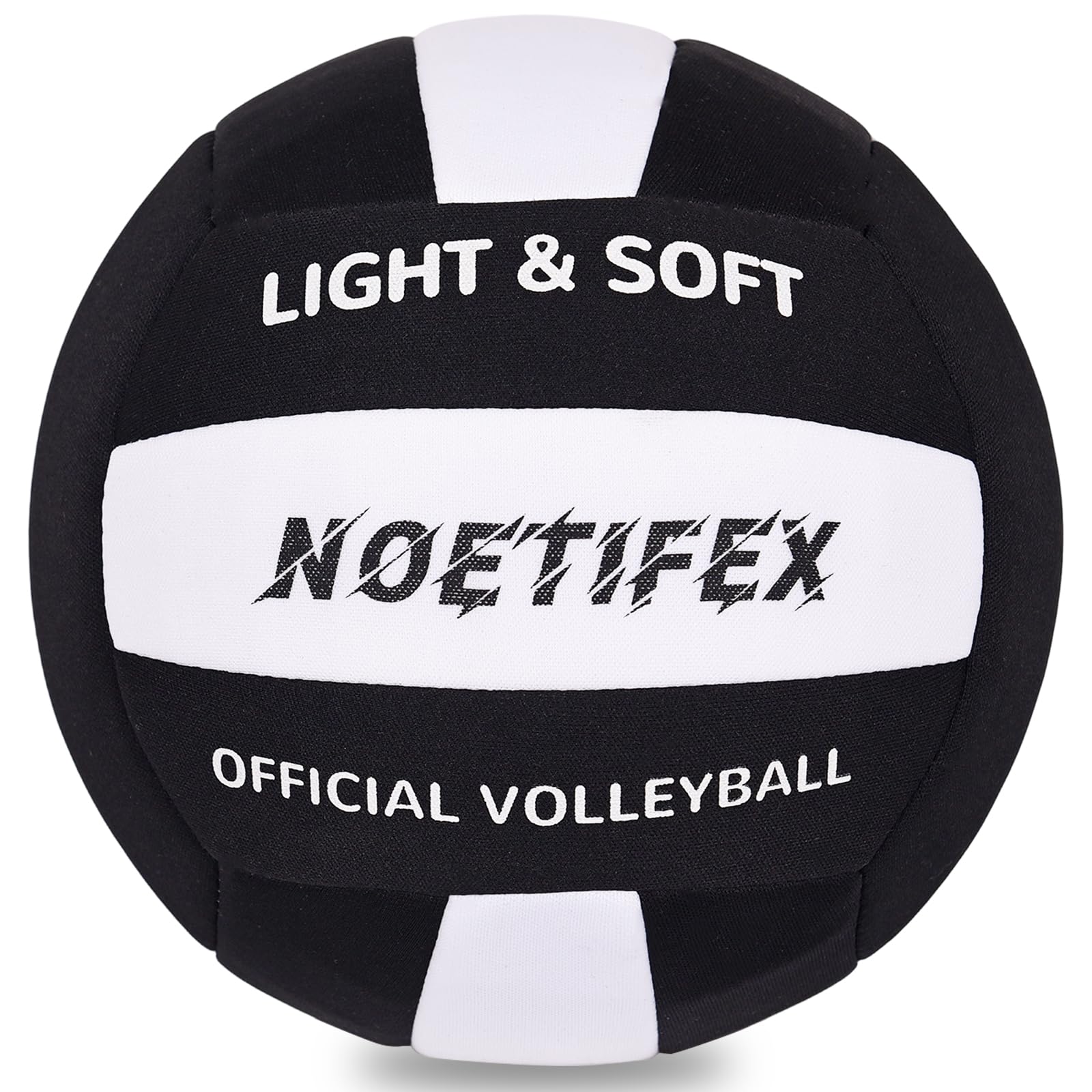 Noetifex Soft Volleyball-Super Soft Fabric Light Volleyball for Indoor Practice Safe and Quiet Kids Youth Beginners House Yard T