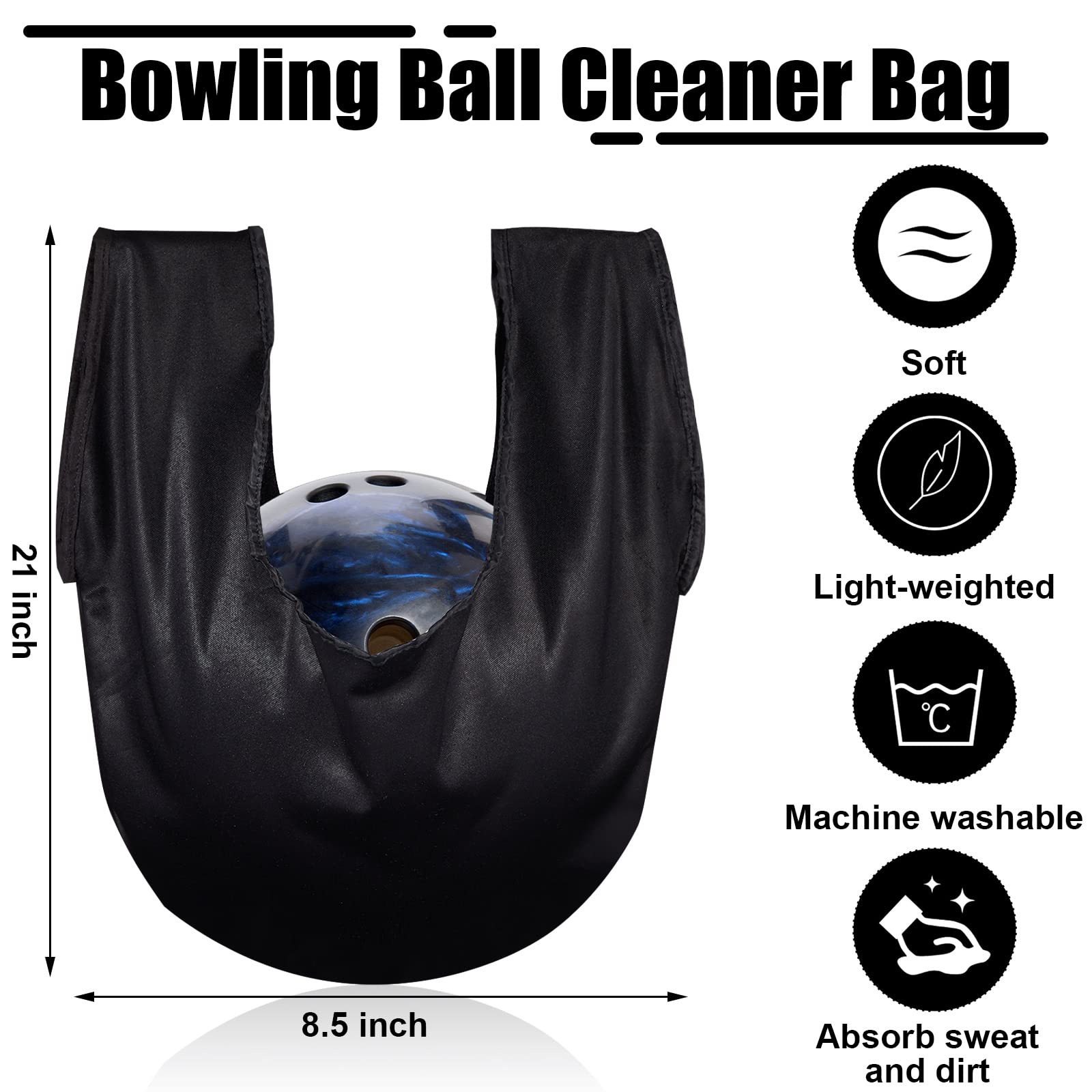 8 Pcs Bowling Shoe Protector Covers Bowling Ball Seesaw Microfiber Bowling Ball Polisher Bowling Ball Towel Bowling Sanding Pads