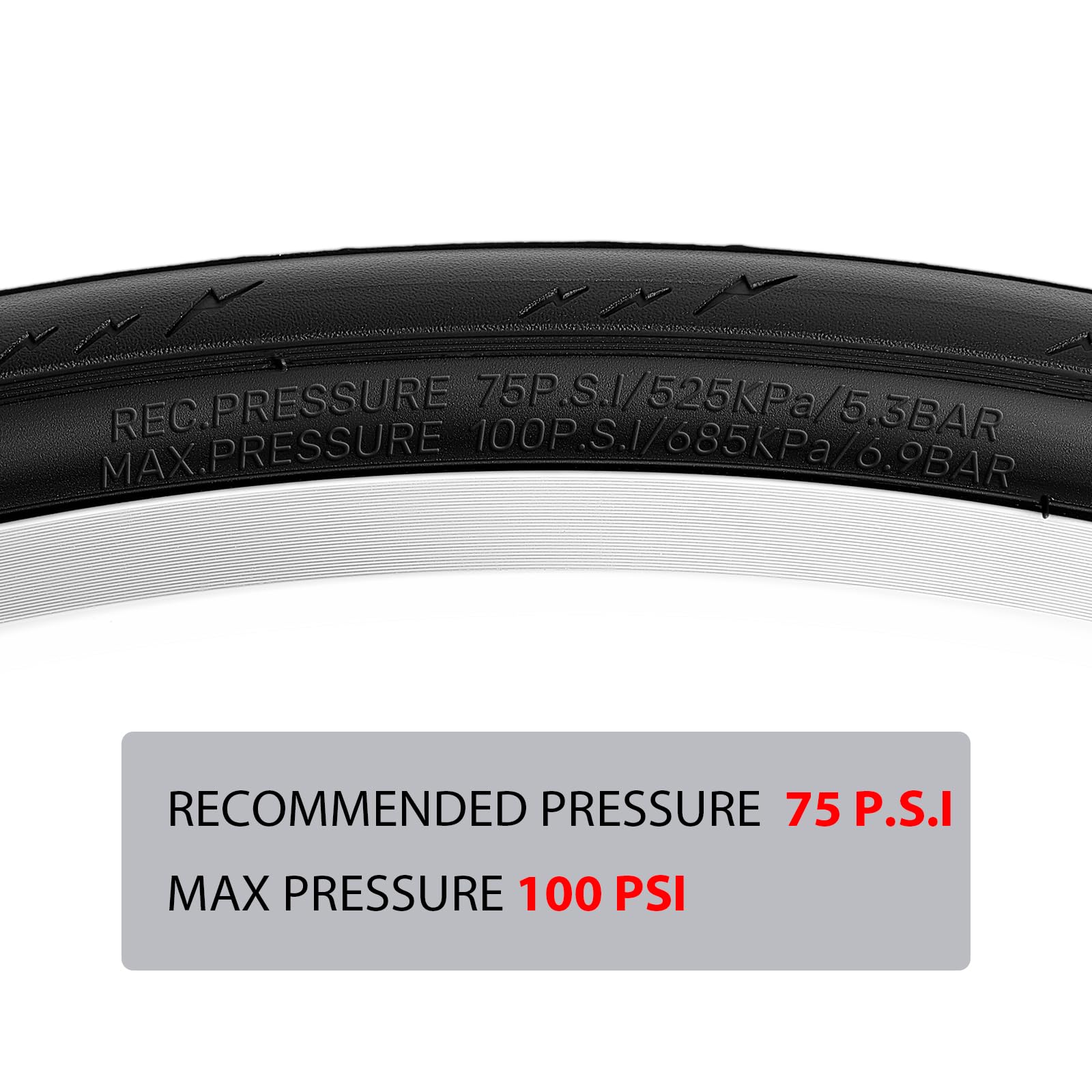 Mohegia Bike Tire,700 X 25C Folding Replacement Tire For Road Bicycle