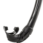 Ist Sn36 Flexible Foldable 100% Silicone Non-Purging Snorkel (Black)