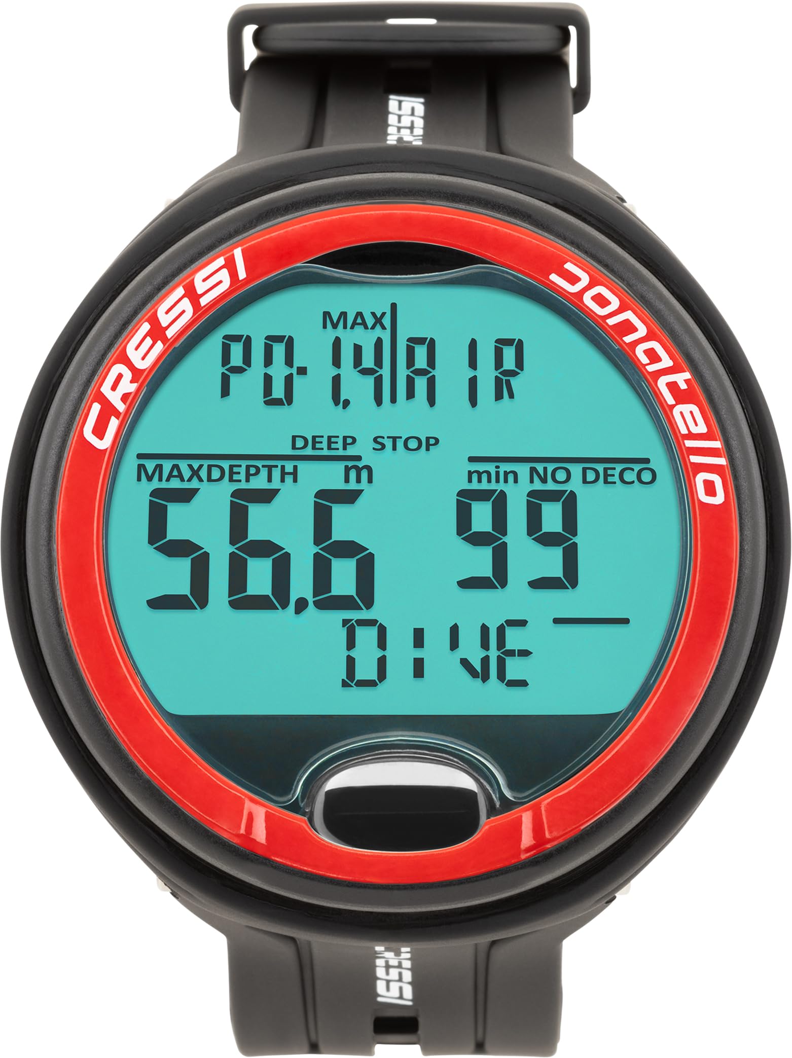 Cressi Donatello Wrist Computers, Black/Red