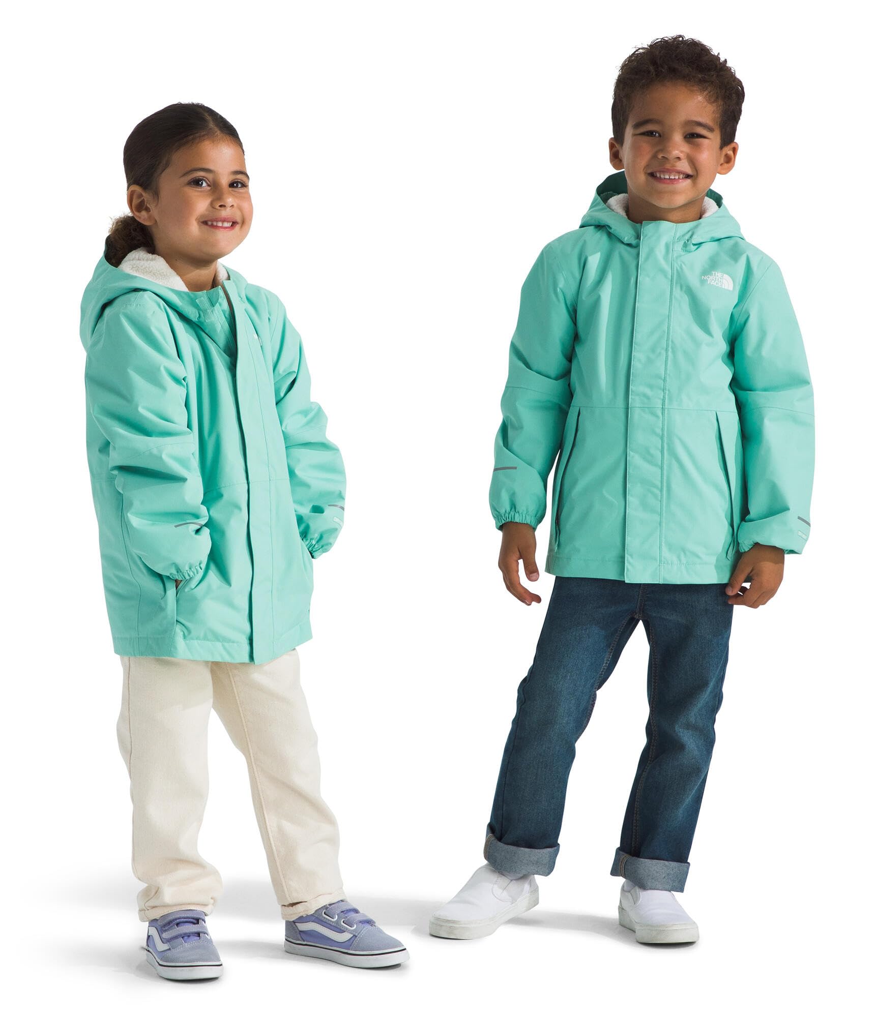 The North Face Kids Warm Antora Rain Jacket, Bright Foam, 6