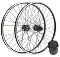 Mountain Bike Wheelset 26 Inch Disc/Rim Brake Bicycle Rims 32 Spoke MTB Front & Rear Wheel 7 8 9 10 11 Speed Cassette QR Sealed 