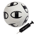 Champion Playmaker Soccer Ball (Size 5, White/Black) - 12-Panel Design, Enhanced Control, Durable TPU Cover & Butyl Bladder, for
