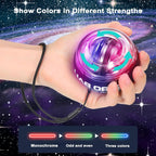 PYSUG Wrist Power Gyro Ball with Counter, Curaball Torque Ball Hand Exerciser for Grip Strength Arm Trainer Chest Workout Equipm