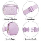 Vorolo Waist Pack For Running Fanny Pack For Women And Men Crossbody Belt Bag Bum Bag With Adjustable Strap For Sports Light Pur