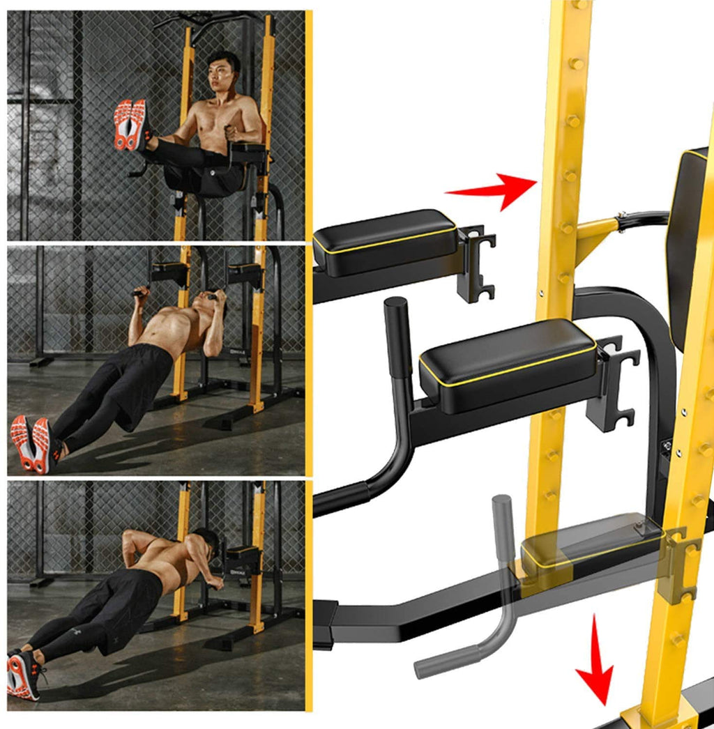 Zenova Power Tower Pull Up Bar Station, Pull Up Tower Dip Station For Home Fitness Exercise,Multi-Function Workout Equipment Squ