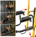 Zenova Power Tower Pull Up Bar Station, Pull Up Tower Dip Station For Home Fitness Exercise,Multi-Function Workout Equipment Squ