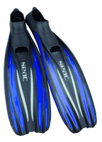 Seac F100 Pro, Ultra Light Underwater Full Foot Fin, For Diving And Snorkeling, Blue, 8 .5-9.5 Us