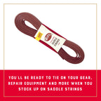 Weaver Leather Saddle String Handy Pack, Burgundy , Purple, 1/2'' X 72''