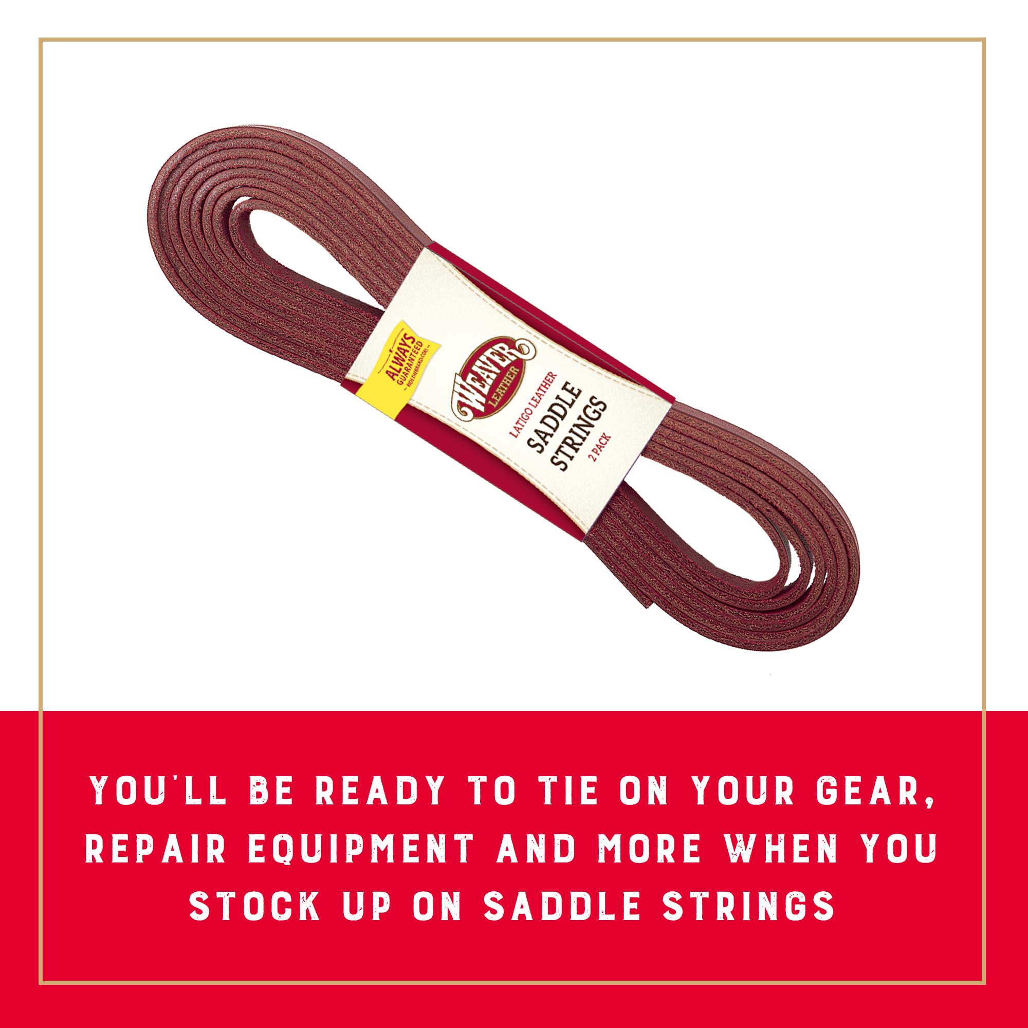 Weaver Leather Saddle String Handy Pack, Burgundy , Purple, 1/2'' X 72''