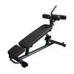 Finer Form Semi-Commercial Sit-Up Bench For Core Workouts And Decline Bench Press. Adjustable Weight Bench With Reverse Crunch H