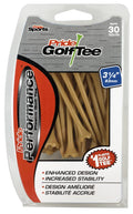 Pride Performance Plastic Golf Tees - 30 Count Natural Color - 3-1/4 inch Tee - Best for Drivers & Woods - Available in a Variet