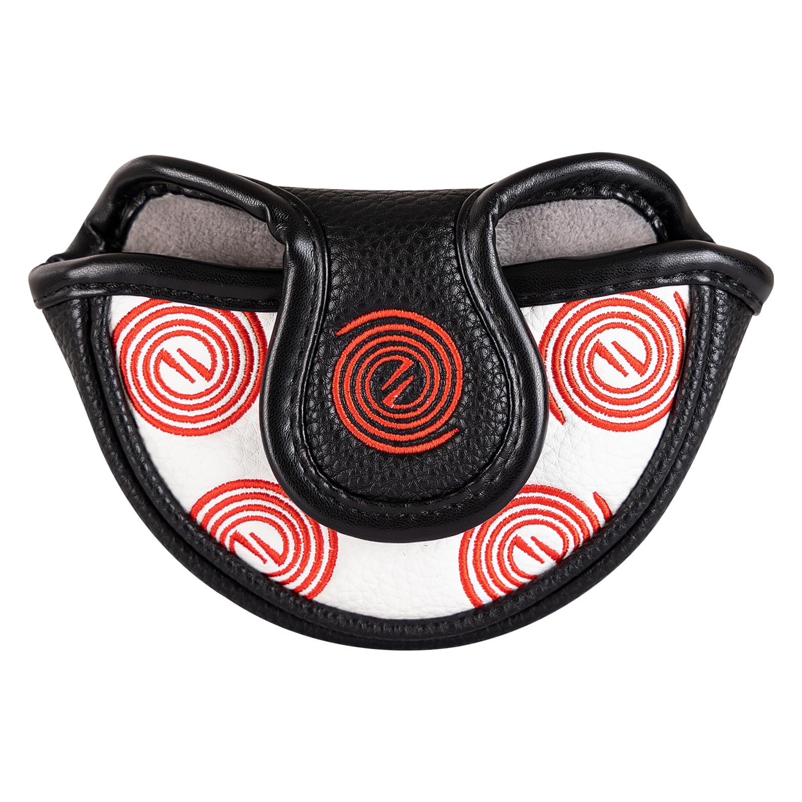 Mid Mallet Putter Cover Small Golf Headcover Club Head Protector Magnetic Closure For Odyssey White Hot Pro
