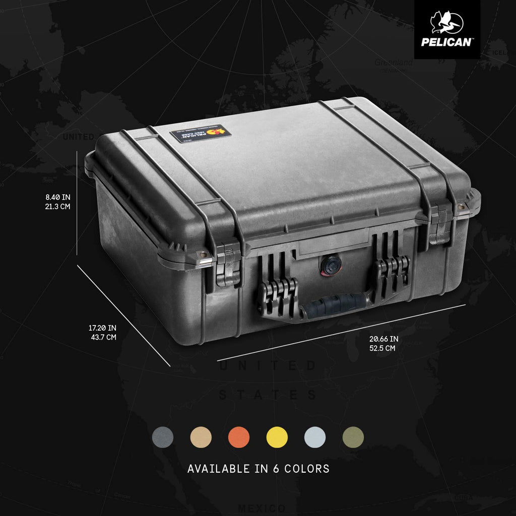 Pelican 1550 Camera Case With Foam (Black)