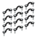 Booms Fishing Ma1 Kayak Pad Eye Nylon Nuts & Bolts Kit 12Pcs Black