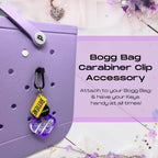 Boglets - Carabiner Keys Holder Charm Accessory Compatible With Rubber Tote Bags - Secure & Organize Your Keys Or Other Valuable