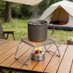 Redcamp 6 Small Folding Campfire Grill, 304 Stainless Steel Firepit Grill Grate, Heavy Duty Portable Camping Grill With Carrying