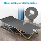 Camping Cot, 450Lbs(Max Load), Portable Folding Outdoor Bed With Carry Bag For Adults Kids, Heavy Duty Cot For Traveling Gear Su