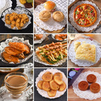 Haksen 108 Pcs Paper Lace Doilies Combo, Pack 36 Each 65, 85, 105,Baked, Grilled, Fried Food,Tableware Decoration