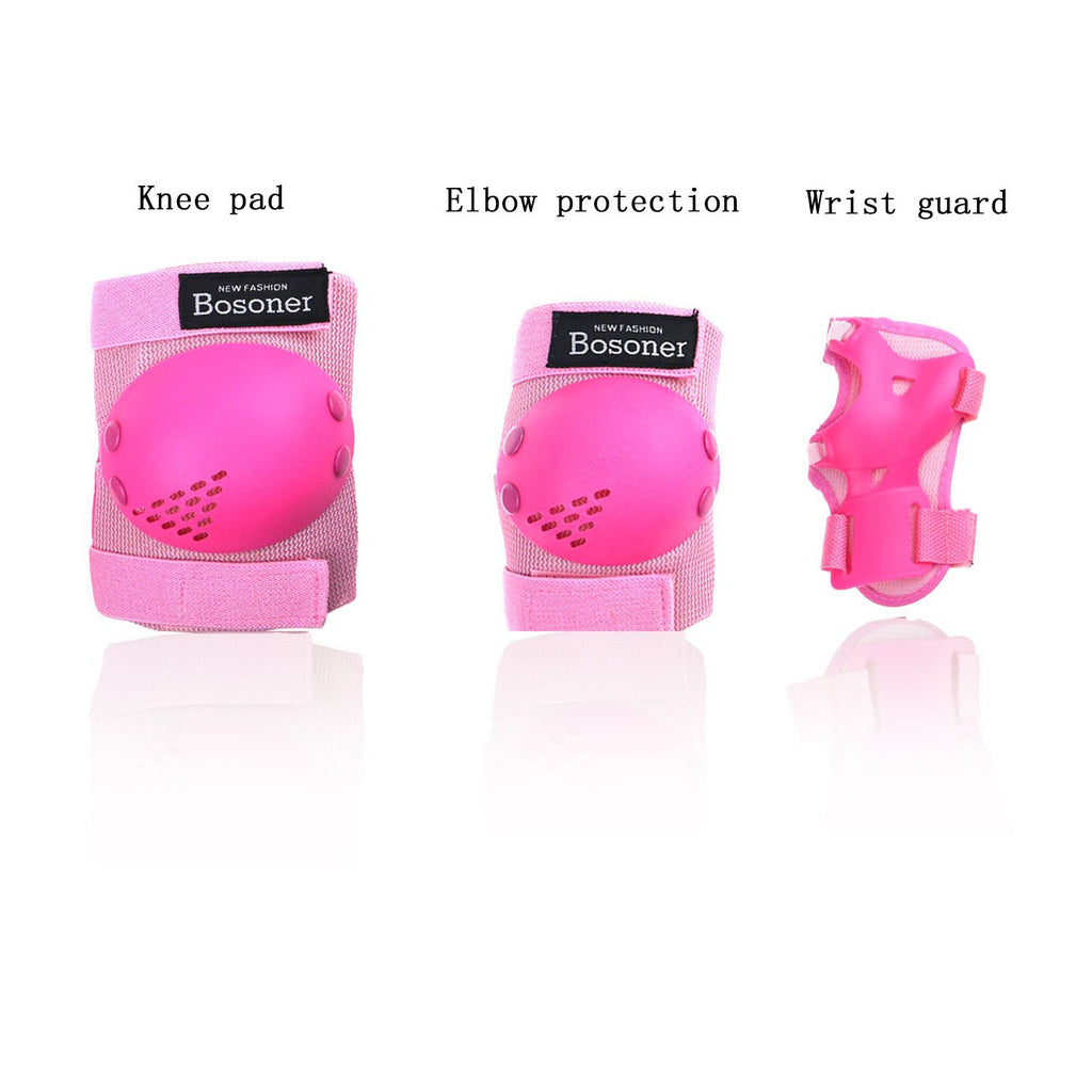 Bosoner Kidsyouth Knee Pads Elbow Pads Wrist Guards Set For 3-15 Years, Child Protective Gear Set For Multi-Sports Outdoor, Roll