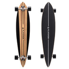 Playshion 39 Inch Drop Through Freestyle Longboard Skateboard Cruiser Coconut Tree