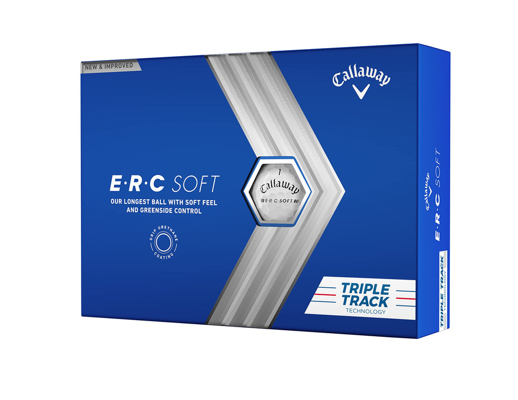 Callaway Erc Triple Track Golf Balls 12B Pk (2023 Version, White)