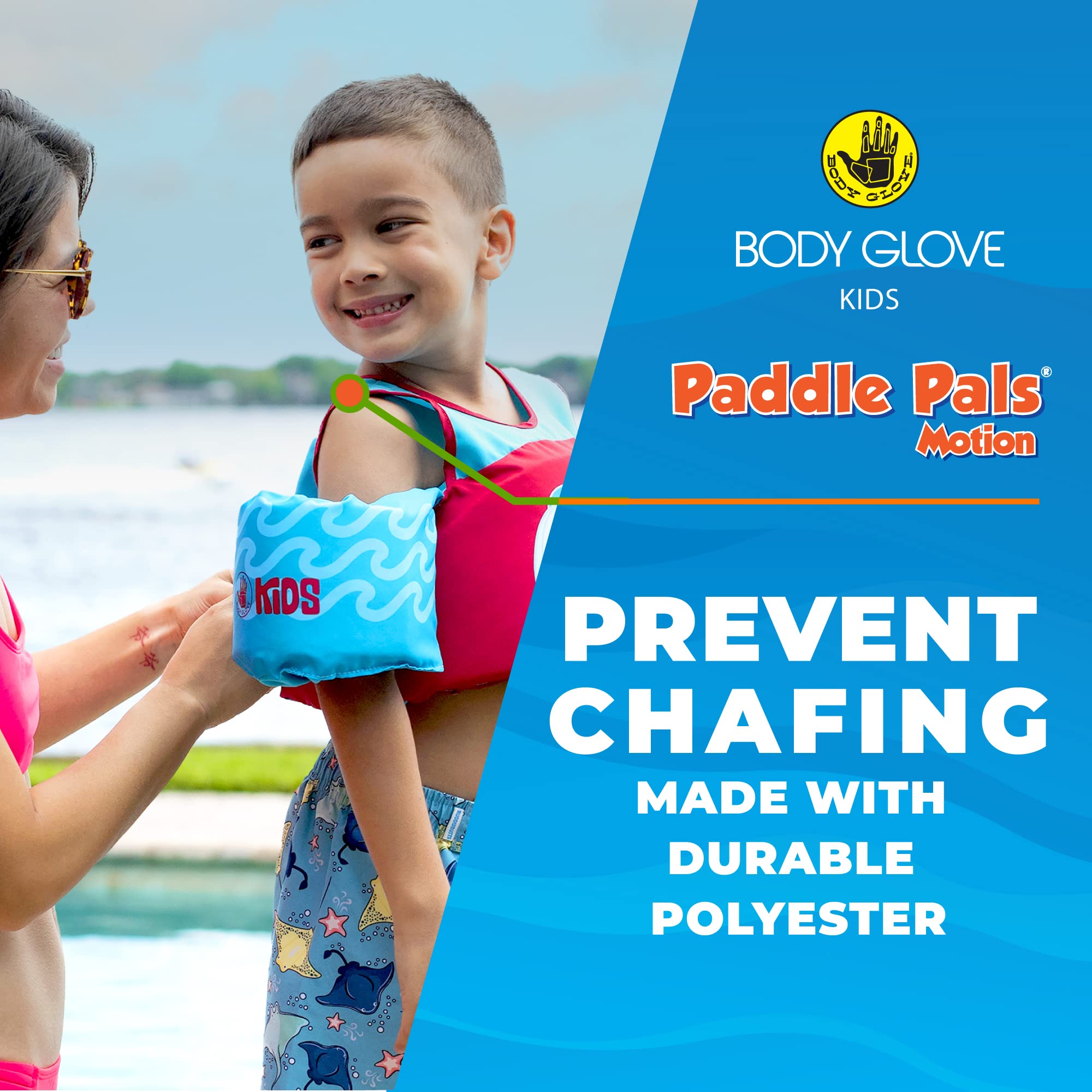 Body Glove 13226H-Pirate Motion Paddle Pal Aquatic Pirate Motion Swim Life Jacket