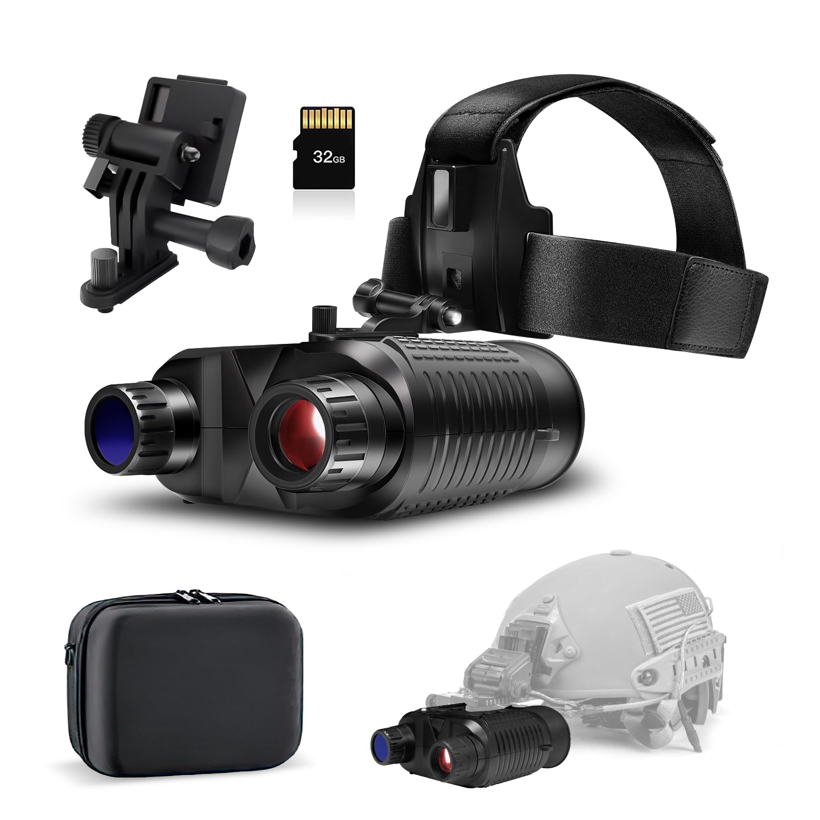 VERYMODEL Night Vision Goggles Head Mounted, [2025 Upgrade] 1312FT Night Vision Binoculars, FHD Hands Free Nightvision Goggles f