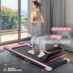 Under Desk Treadmill, Expert Of Wooden Walking Pad, Walking Jogging Machine With Remote Control, Installation-Free
