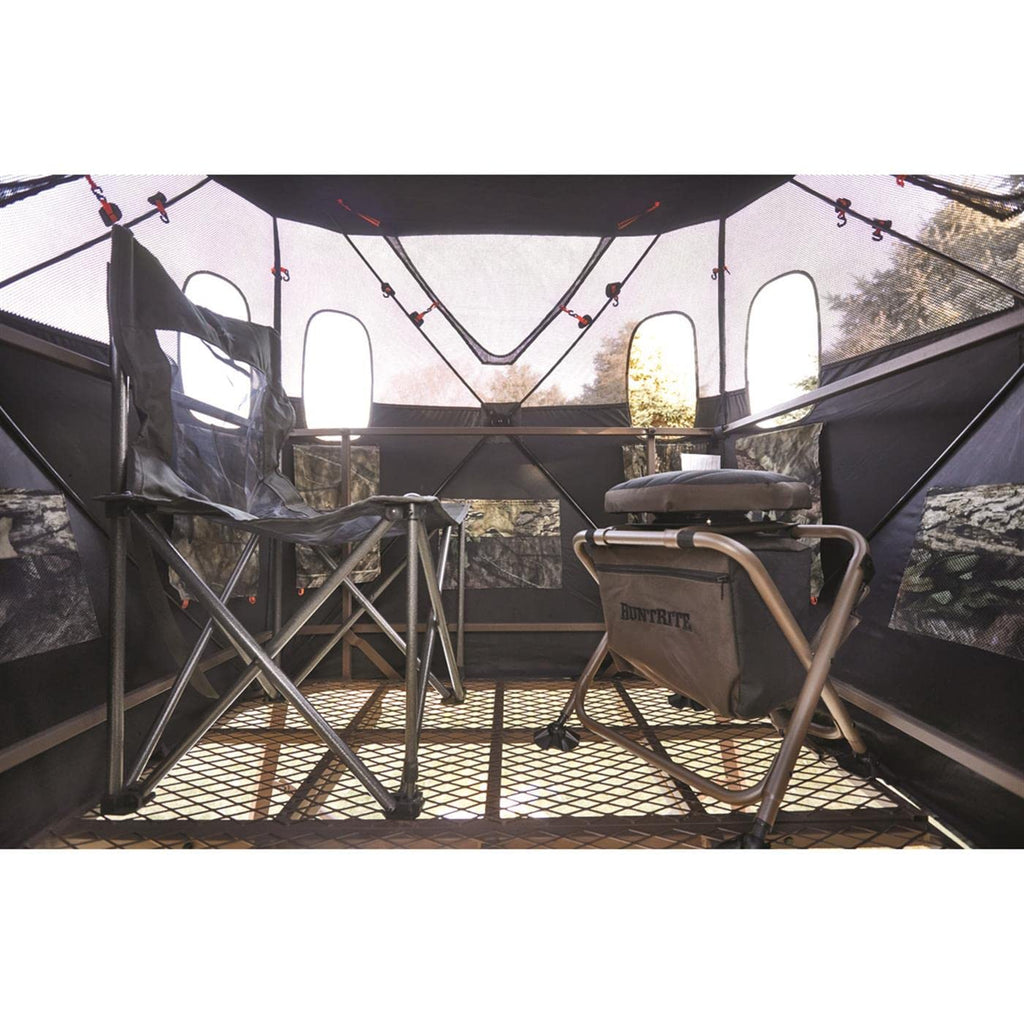 Guide Gear 6 Foot Tripod Hunting Tower Blind, 2-Man Stand Elevated, Hunting Gear Equipment Accessories, 4 By 4