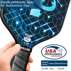 Yillog Pickleball Paddles, Usapa Approved, Set Of 4, Fiberglass Surface Pickleball Set, 4 Pickleball Balls, 4 Cooling Towels, Pi