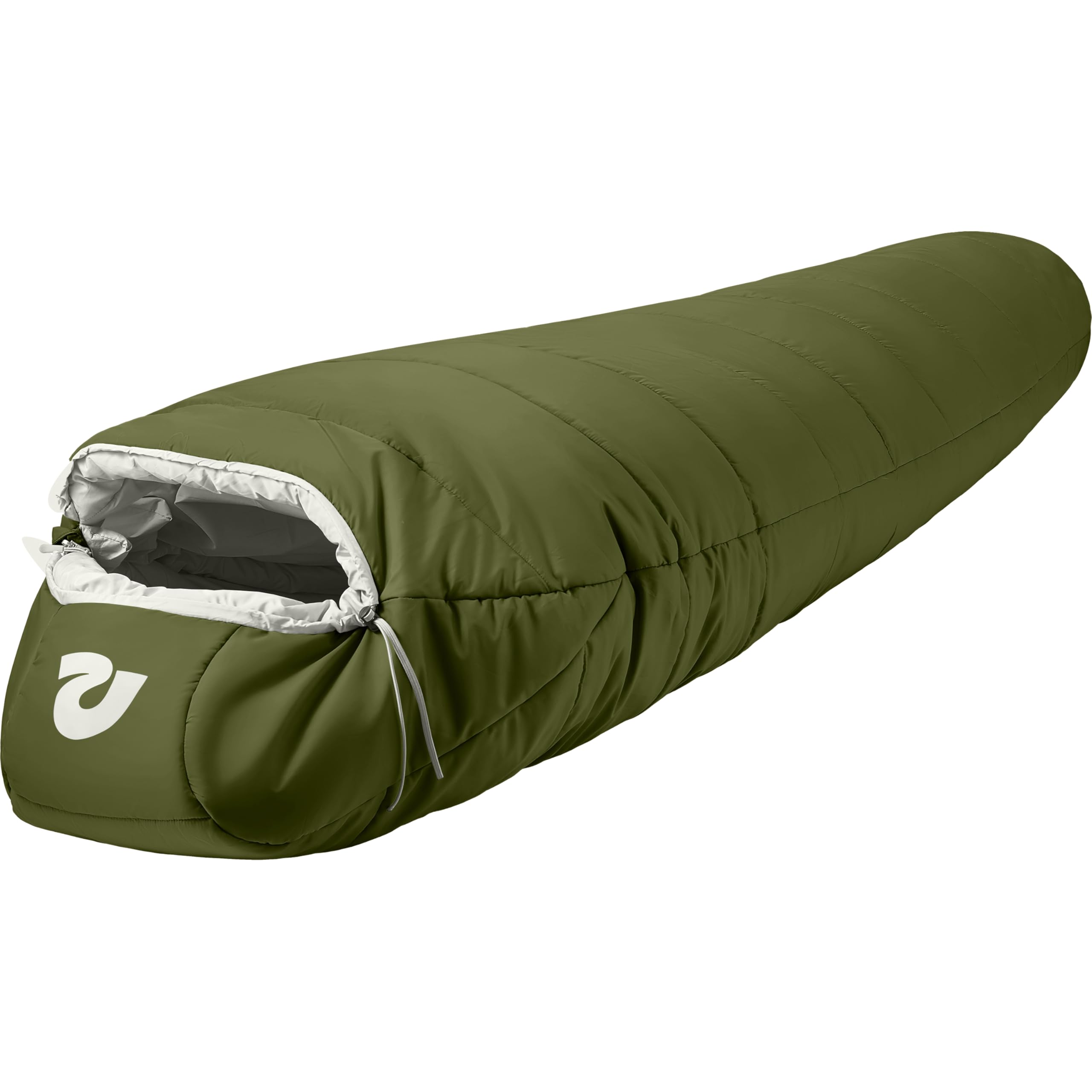 Retrospec Dream 5 Mummy Sleeping Bag For Camping - Insulated Cold Weather, Lightweight, Water-Resistant With Adjustable Draw Cor