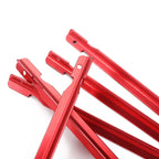 Clostnature Aluminum Tent Stakes - Heavy Duty Tent Pegs With Ropes, Ultralight Tent Stakes For Camping, Canopy(12Pc Pack)