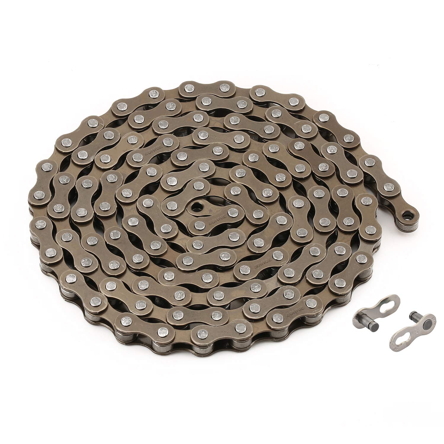 Zonkie Single-Speed Bicycle Chain 1/2 X 1/8 Inch 116 Links