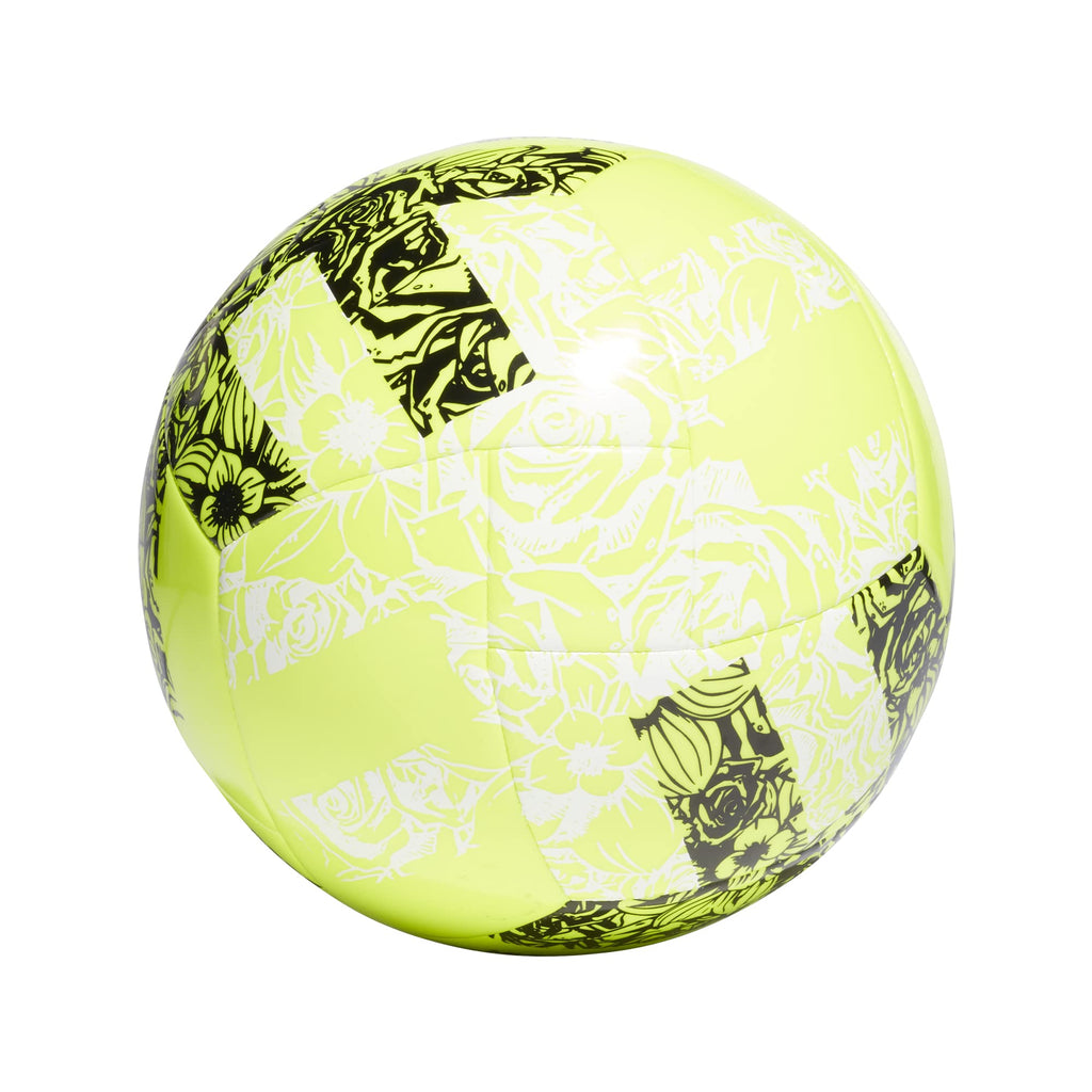 adidas MLS Club Soccer Ball, Solar Yellow/Black, 3