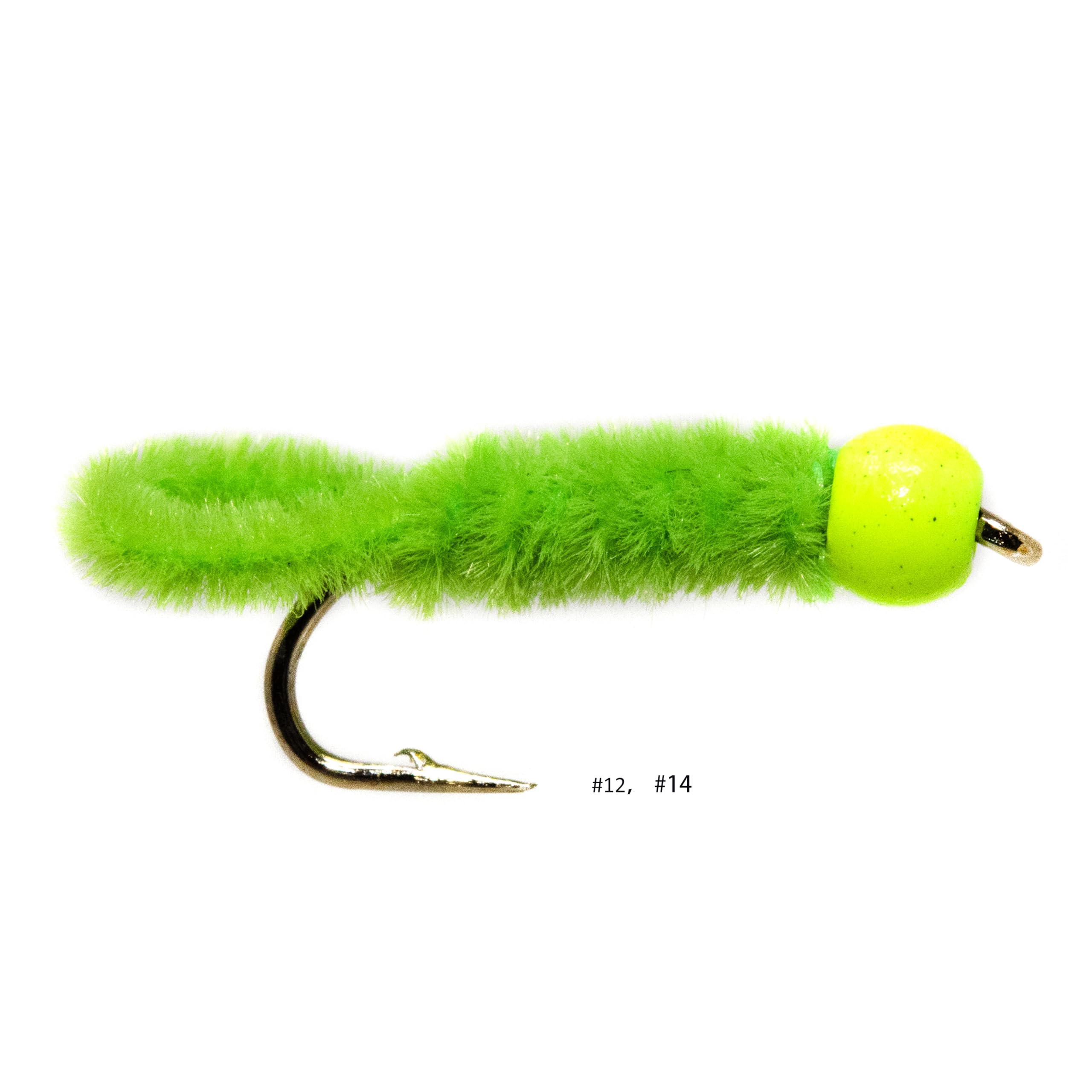 12 Green Weenie Jig Fly, Bead Head Pink Weenie, Red Weenie - Euro Nymph, Caddis Nymph Fly Fishing Flies For Trout Bass Fishing
