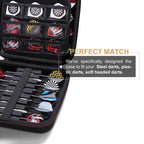 Ltgem Eva Darts Case For All Specifications Of Darts Steel Tip And Soft Tip Darts,Plastic Dartscompatible With 18 Darts And Dart