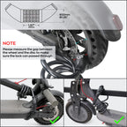 Seway Scooter Lock Cable For Xiaomi Mijia M365 Es Series, Bicycle Combination Locks Coiled Chain Lock Basic Self Coiling Core St