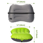 Crisonky Camping Pillow - Inflatable Pillow - Travel Pillows For Backpacking & Airplane, Lumbar Support 2.0 Blow Up Pillow, Ultr