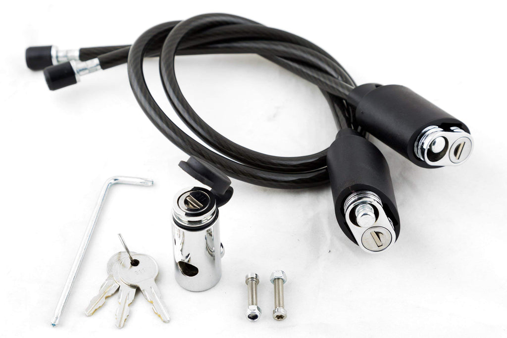 Transfer - Cable Lock Kit With Locking Hitch Pin - 2-Bike