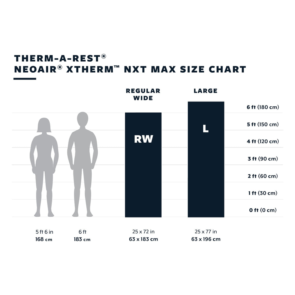 Therm-A-Rest Neoair Xtherm Nxt Max Ultralight Camping And Backpacking Sleeping Pad, Neptune, Regular Wide